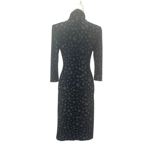 kamalikulture Turtle Neck Dress Size Small Black Color Long Sleeve - Picture 2 of 8